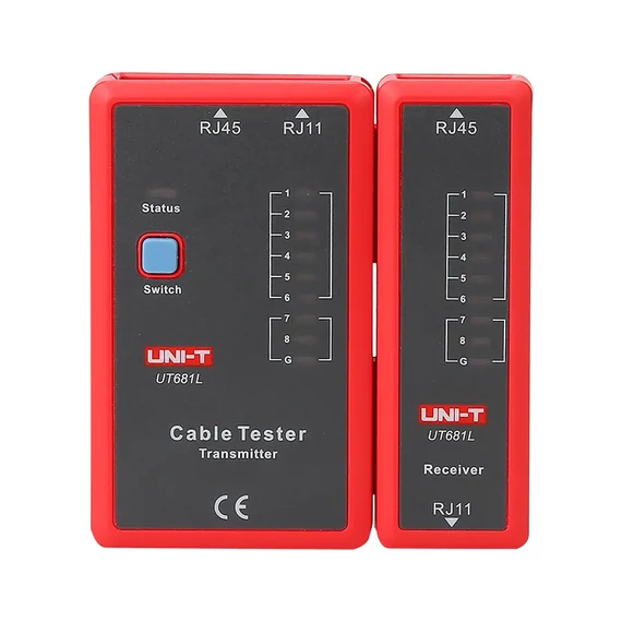 MIE0346 Kábelteszter, RJ45 és RJ11 (telefon) kábelhez