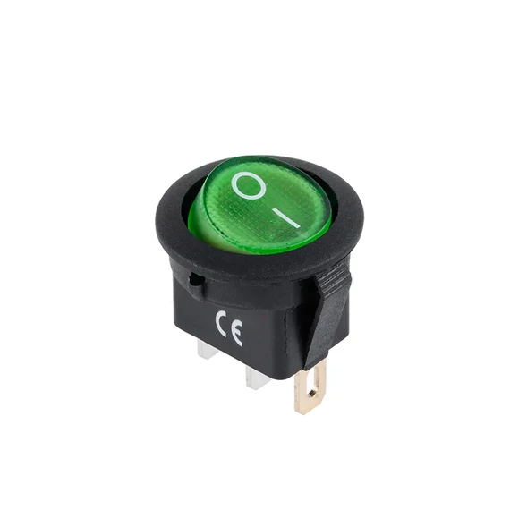 PRK0018D Kapcsoló IRS-101-8C/D zöld 12V termékdíj fizetve