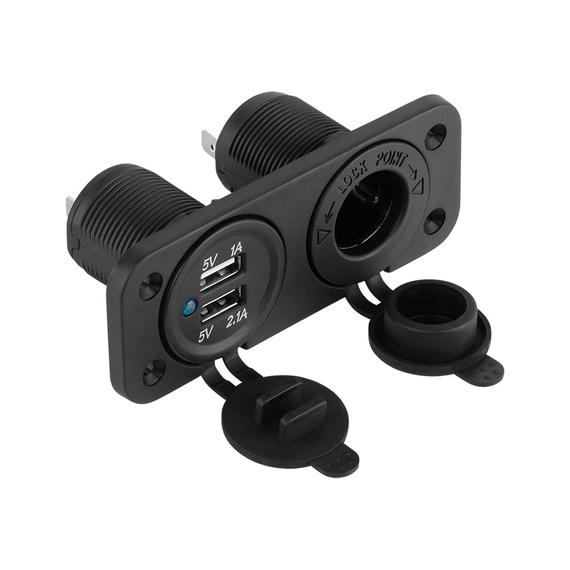 PY-CHR0002 Beépíthető szivargyújtó aljzat és DUAL USB töltő PEIYING