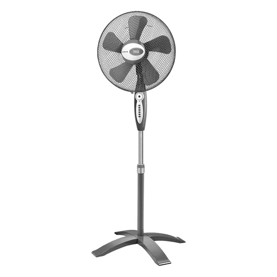 TSA8020 Álló ventilátor távirányítóval, grafit színű, időzítővel, 55W TEESA