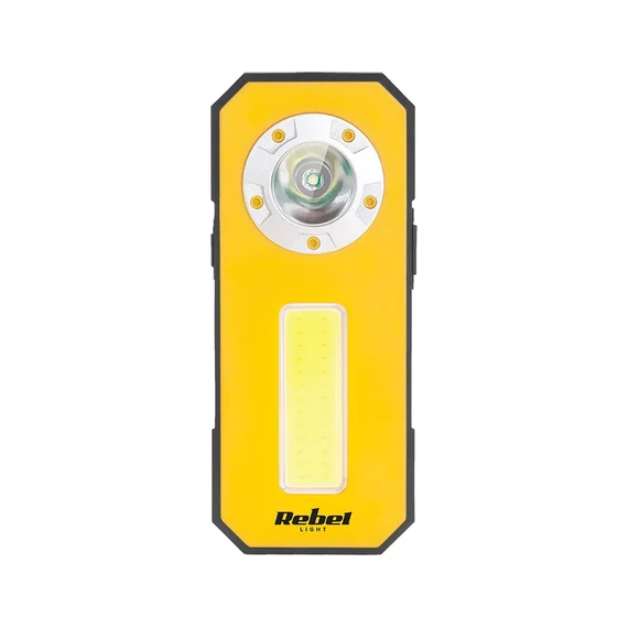 URZ0926 COB LED-es műhelylámpa, mágneses 1800mAh akku. 3W LED+3W COB
