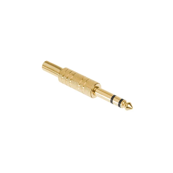 WTY0027 6,3mm stereo fém dugó,aranyozott