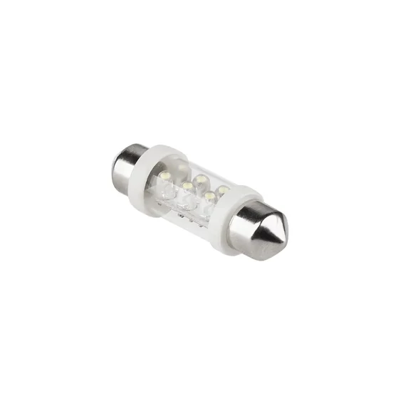 ZAR0076 Autós LED izzó 12V 6LED fehér színű, 36mm (sofita)