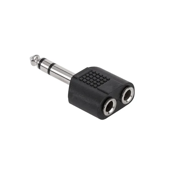 ZLA0296S 6,3mm stereo JACK elosztó, 2aljzat