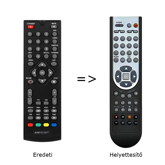 Alcor HD2600, HD2650 beltéri egységhez távirányító, programozott, DF00