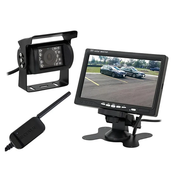 AUTO018 Vezeték nélküli tolatókamera szett LCD kijezlővel (7coll)