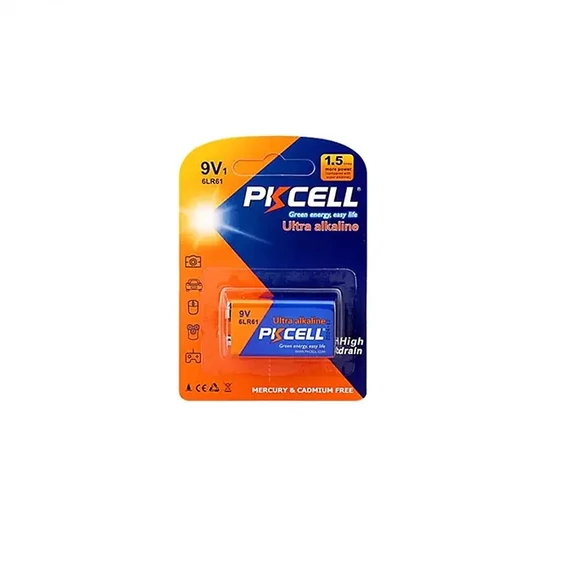 BAT-PK07 PKCELL 9V Ultra alkáli elem 6LR61 1db/bliszter