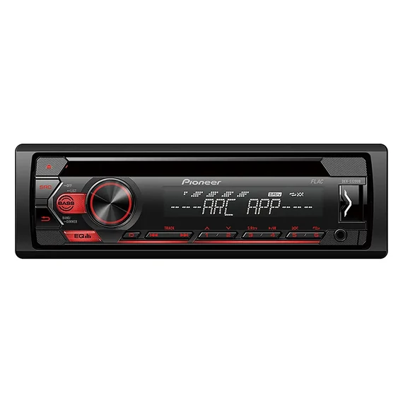 DEH-S120UB Pioneer autórádió, piros gombvilágítás, CD/USB/AUX/RDS 4x50W