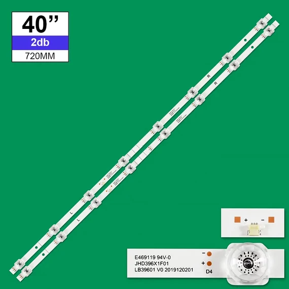 Háttérvilágítás Hisense 40coll 8LED 3V 2db/csomag