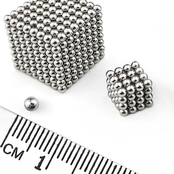 HTS0032A Mágneses golyók, ezüst színű, 3mm 216db