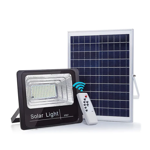HTS0047C Kültéri szolár LED reflektor távirányítóval, 6500k 3600lm