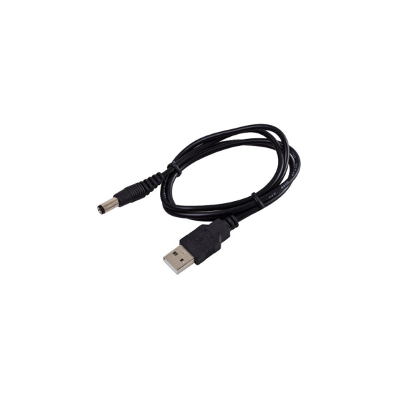 KOM5016 USB DC kábel, 5,5x2,5mm csatlakozóval, 1m