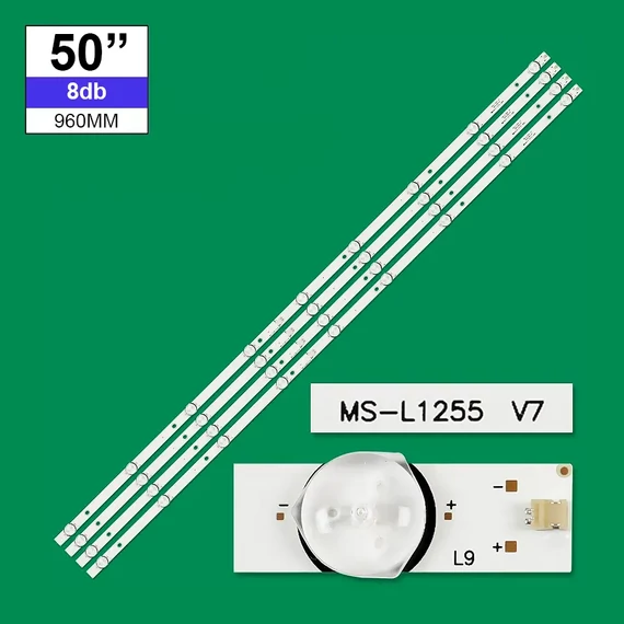 LED-TV351 Háttérvilágítás TCL 50coll LED TV-be 5+4LED 8db/cs (4A+4B)