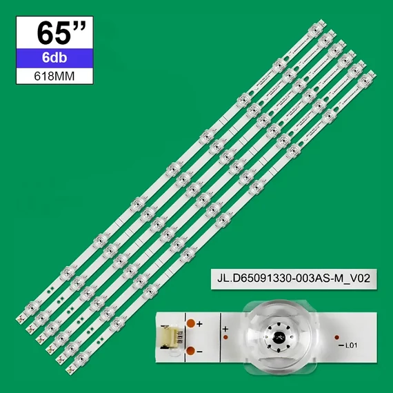 LED-TV643 Háttérvilágítás Sharp/Hisense 65coll LED TV-be, 9LED 3V, 6db/csomag