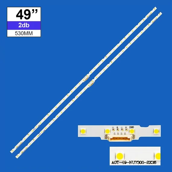 LED-TV649 Edge háttérvilágítás Samsung 49coll LED TV-be, 38LED 6V, 2db/csomag