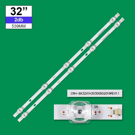 LED-TV667 Háttérvilágítás Hisense 32coll LED TV-be, 5LED 3V, 2db/csomag