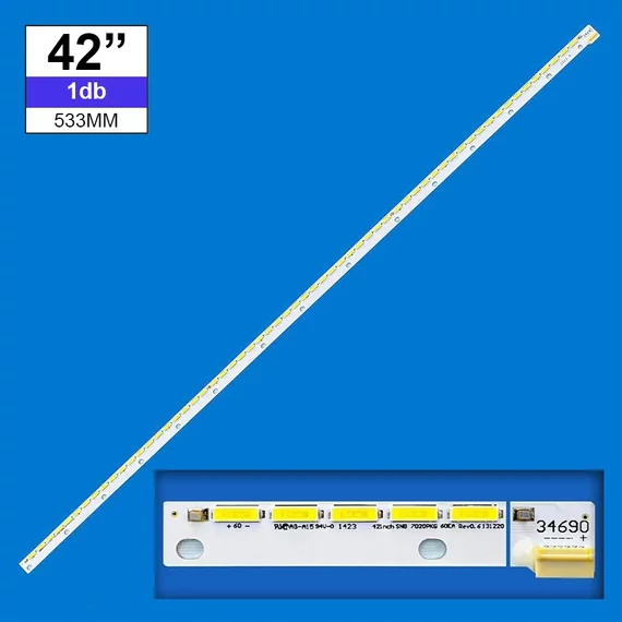 LED-TV669 Edge háttérvilágítás Vestel 42coll LED TV-be, 60LED 6V, 1db/csomag