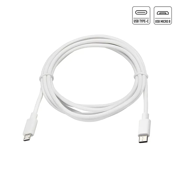 ML0806M USB kábel, USB Type-C dugó - Micro USB dugó, 18W, 1m