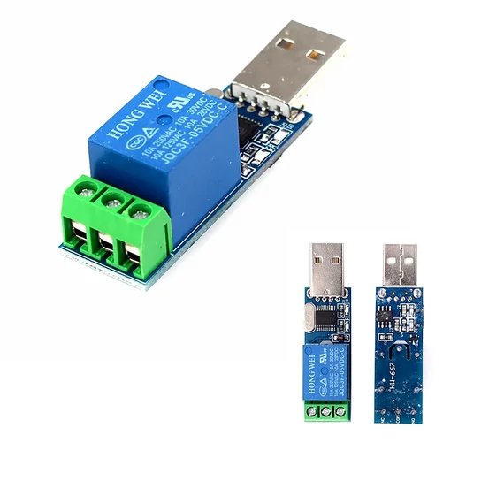 MOD0003 Relé modul USB vezérléssel, 1 csatornás, 10A 250VAC, 5V