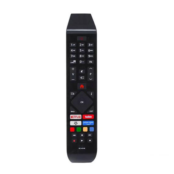 PIL6357 RC43140 Utángyártott távirányító HITACHI LED TV-hez, YOUTUBE/NETFLIX