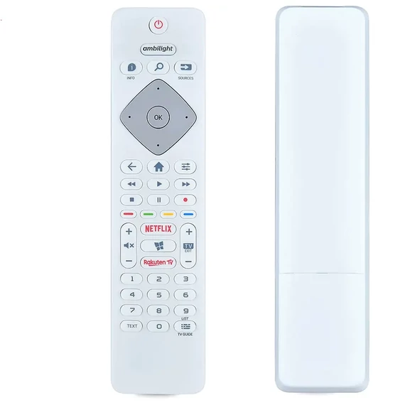 PIL6451 398GR10WEPHN0000BC PHILIPS Smart TV távirányító, eredeti, fehér