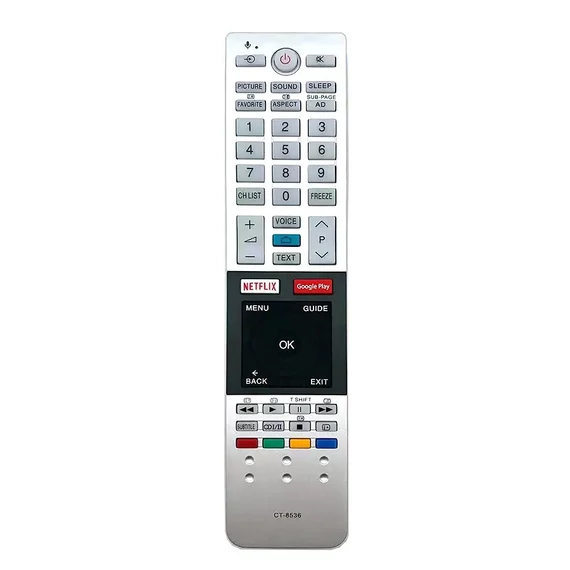 PIL6478 CT-8536 Toshiba Smart TV távirányító, hangvezérlés funkcióval, eredeti