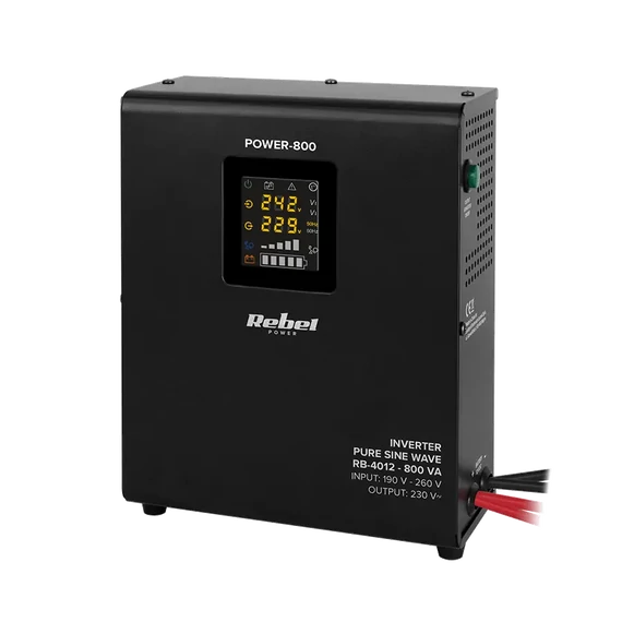 RB-4012 Szinuszos szünetmentes tápegység 12V 800VA/500W (akkumulátor nélkül)