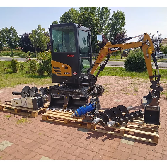 SANY SY18C Minikotró tartozékokkal, 2021-es