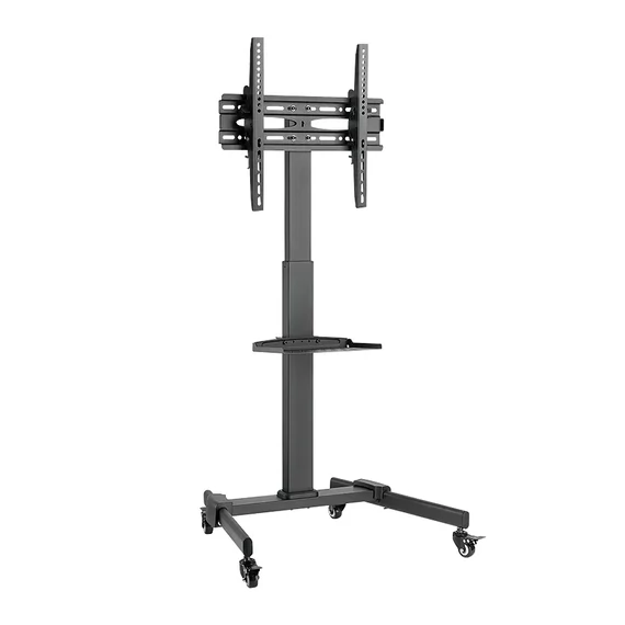 Univerzális TV és monitor tartó mobil állvány polccal, 32-55coll, 35kg Cabletech