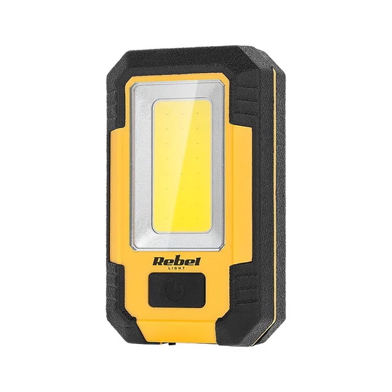 URZ0944 COB LED-es műhelylámpa, mágneses és akasztható, 3600mAh 5W REBEL