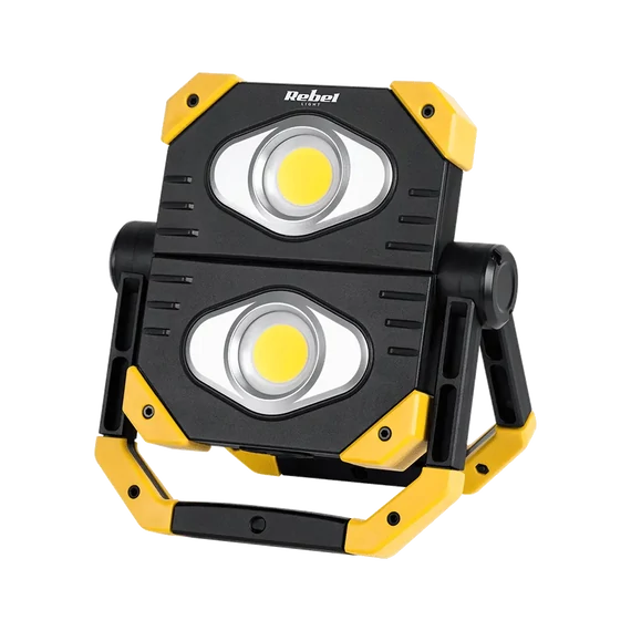 URZ3607 LED Reflektor 2xCOB, 6500k 2000lm, beépített 5000mAh akkuval 19W