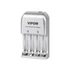 Kép 1/3 - BAT1142 Akkumulátor töltő 3in1 4xAA/4xAAA VIPOW