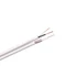 Kép 2/2 - KAB0027 Koax kábel RG-59 5,7mm, fehér, RÉZ, 2x0,35mm2 tápkábellel, ár/m