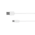 Kép 1/2 - KM0363 Krüger&amp;Matz USB- Type-C USB kábel, hosszított csatlakozóval, fehér, 0,8m