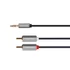 Kép 1/2 - KM1218 Krüger&Matz 3,5mm sztereó jack - 2RCA kábel, 1m