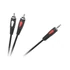 Kép 1/2 - KPO4004-5.0 3,5mm Jack dugó - 2RCA dugó kábel, 5m CABLETECH Eco-Line