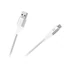 Kép 1/2 - RB-6000-100-W Micro USB kábel, szövet borítással, fehér színű 1m REBEL