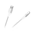 Kép 1/2 - RB-6001-050-W USB Type C kábel, szövet borítással, fehér színű 0,5m REBEL