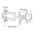 Kép 2/2 - UCH0214 CABLETECH Falitartó LCD/LED TV-hez 13-42coll max. 30kg