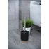 Kép 1/2 - FK012C WC kefe, porcelán tartóval (szürke)-Estelle