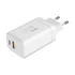 Kép 1/6 - Krüger&amp;Matz hálózati gyorstöltő, fehér színű, Power Delivery és Quick Charge funkcióval, 65W GaN