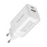 Kép 4/6 - Krüger&amp;Matz hálózati gyorstöltő, fehér színű, Power Delivery és Quick Charge funkcióval, 65W GaN