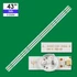 Kép 1/4 - LED-TV325 Háttérvilágítás TCL 43coll LED TV-be 8LED 3V 3db/cs