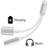 M0770 Iphone 7 Audio adapter 2in1, Lightning+3,5mm jack aljzat, ezüst színű