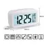 URZ3219B Ébresztőóra, dátum/hőmérséklet kijelzéssel, fehér háttérvilágítású LCD, kék színű