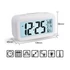 Kép 3/4 - URZ3219C Ébresztőóra, dátum/hőmérséklet kijelzéssel, fehér háttérvilágítású LCD, fehér színű