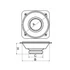Kép 5/5 - YD-103-60-8  Hangszóró 20W 8Ohm