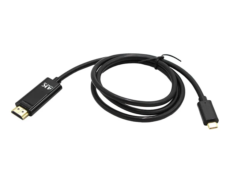 KOM0984A-3 USB Type-C dugó - HDMI dugó kábel, 3m