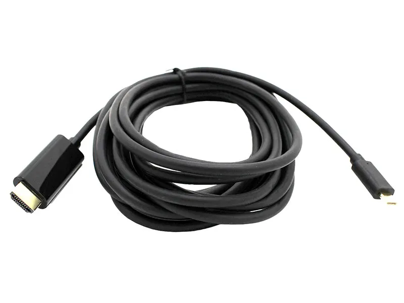 KOM0984A-5 USB Type-C dugó - HDMI dugó kábel, 5m