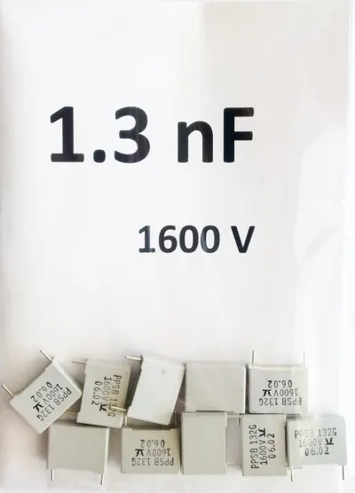 KON1,3 nF/1600V 10DB/CS. FÓLIÁS